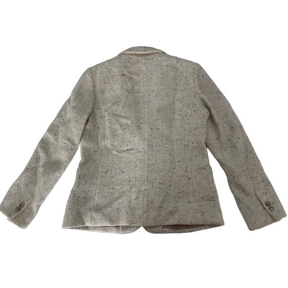 Vintage Sears Wool Blend Cream Tan Jacket Blazer - Size Women's Medium - Picture 9 of 10